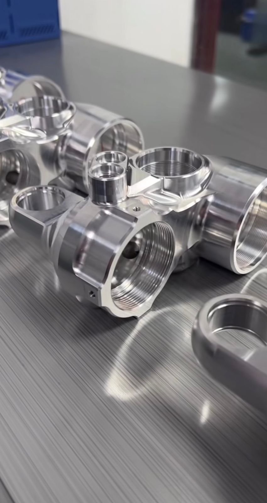CNC machining production floor at Kinetix Fabworks